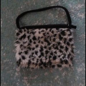 Cute furry mini purse